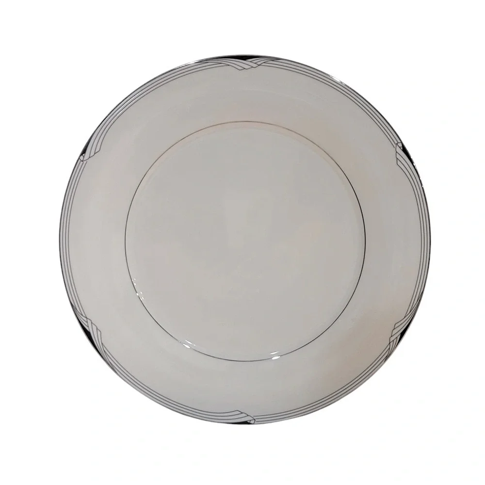 VINTAGE NORITAKE Sterling Cove Serving platter Fine China Round Retired LIKE New